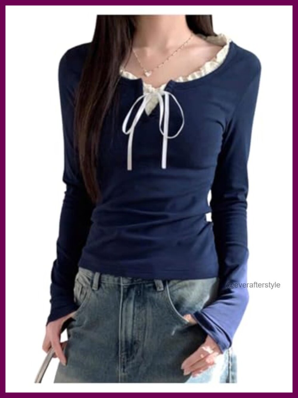 SweatyRocks Women's Preppy Y2k Crop Long Sleeve Top Viscose Polyester